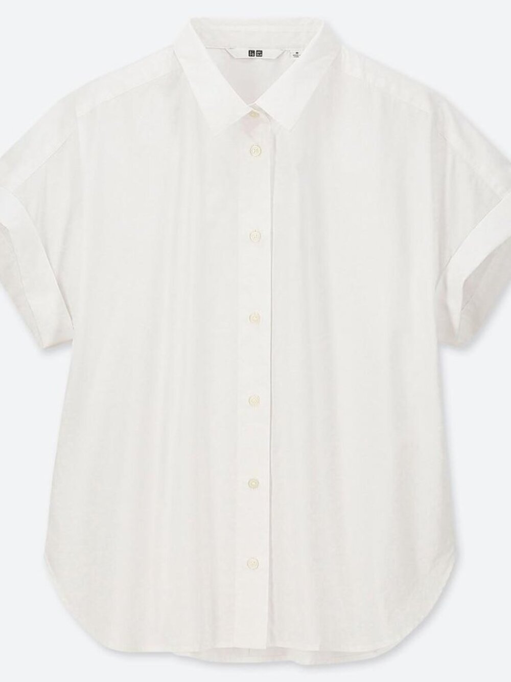UNIQLO White Short Sleeve Button Down Shirt - Size M (NWT)